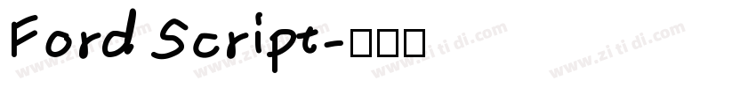Ford Script字体转换
